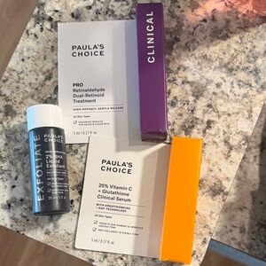 Paula's Choice Clinical Skincare Trio - Purple, Orange, Gray